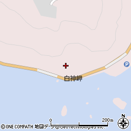白神岬灯台周辺の地図