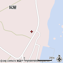青森県東通村（下北郡）尻屋（ツボケ沢）周辺の地図