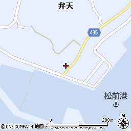 北海道松前郡松前町弁天350周辺の地図