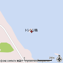 トシトリ島周辺の地図