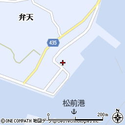 松前町役場　水産センター周辺の地図