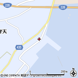 北海道松前郡松前町弁天332周辺の地図