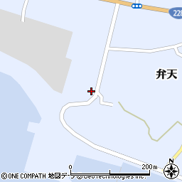 北海道松前郡松前町弁天303周辺の地図