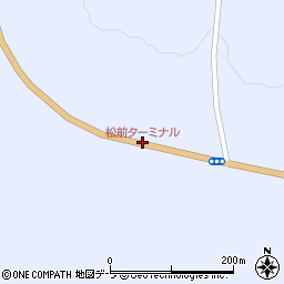 松前ターミナル周辺の地図