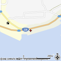 北海道松前郡松前町月島223周辺の地図