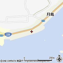 北海道松前郡松前町月島227周辺の地図