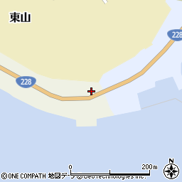 北海道松前郡松前町月島58周辺の地図