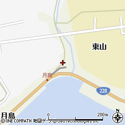 北海道松前郡松前町月島141周辺の地図