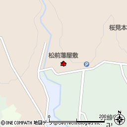 松前藩屋敷周辺の地図