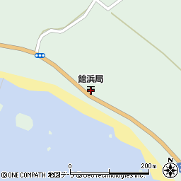 館浜郵便局周辺の地図