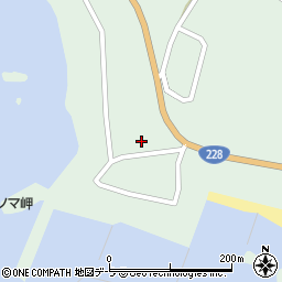 北海道松前郡松前町館浜555周辺の地図