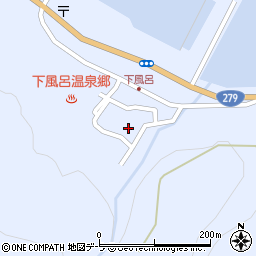 青森県風間浦村（下北郡）下風呂（新湯ノ上）周辺の地図
