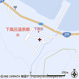 風間浦村役場　下風呂公民館周辺の地図