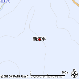 青森県下北郡風間浦村下風呂新道平周辺の地図