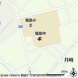 福島町役場　給食センター周辺の地図
