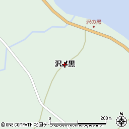 青森県風間浦村（下北郡）蛇浦（沢ノ黒）周辺の地図