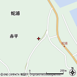 青森県風間浦村（下北郡）蛇浦（赤平）周辺の地図