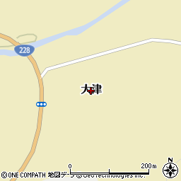 北海道松前町（松前郡）大津周辺の地図