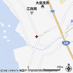 北海道松前郡松前町江良265-1周辺の地図