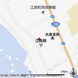 北海道松前郡松前町江良845周辺の地図