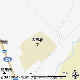 松前町立大島小学校　プール管理室周辺の地図