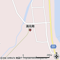 涌元郵便局 ＡＴＭ周辺の地図