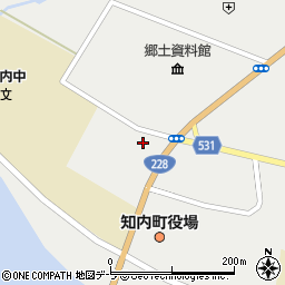 渡島西部広域事務組合知内消防署火災情報案内周辺の地図