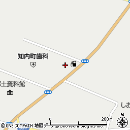 新函館農業協同組合　知内支店知内給油所周辺の地図