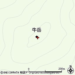 牛岳周辺の地図