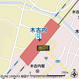 木古内駅周辺の地図