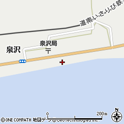 北海道上磯郡木古内町泉沢42周辺の地図