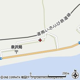 北海道上磯郡木古内町泉沢340周辺の地図