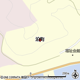 北海道函館市泊町周辺の地図