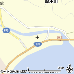 北海道函館市原木町83-1周辺の地図