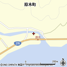 北海道函館市原木町119周辺の地図