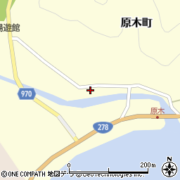 北海道函館市原木町97-1周辺の地図