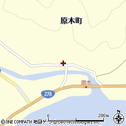 北海道函館市原木町166-1周辺の地図