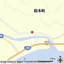 北海道函館市原木町165-2周辺の地図
