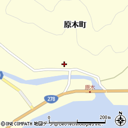 北海道函館市原木町166周辺の地図