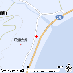 日浦簡易郵便局周辺の地図