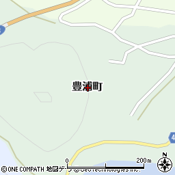 北海道函館市豊浦町周辺の地図
