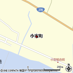 北海道函館市小安町周辺の地図