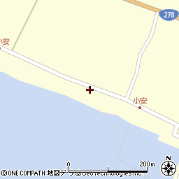 北海道函館市小安町261周辺の地図