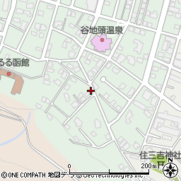 北海道函館市谷地頭町周辺の地図
