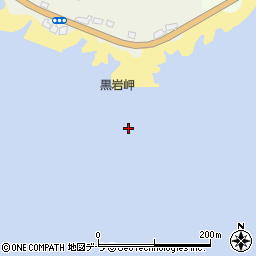 黒岩岬周辺の地図