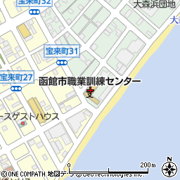 函館市職業訓練センター周辺の地図