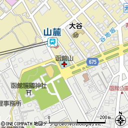 ホテル函館山周辺の地図