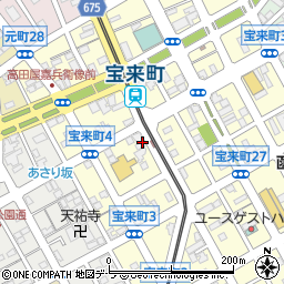 サツドラ　宝来店周辺の地図