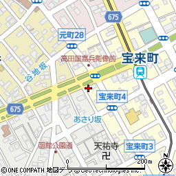 宝来町会館周辺の地図