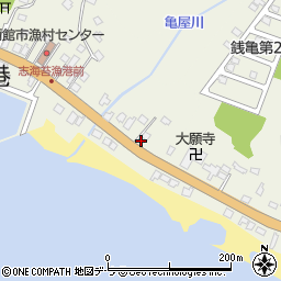 北海道函館市志海苔町286周辺の地図